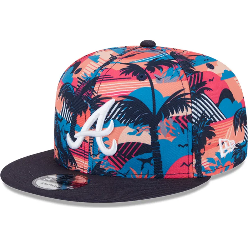 mutsid-lame-mitmevarviline-snapback-9fifty-printed-spring-training-fan-pack-2025-atlanta-braves-mlb-new-era