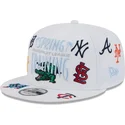 mutsid-lame-valge-snapback-9fifty-scatter-spring-training-fan-pack-2025-mlb-new-era