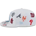mutsid-lame-valge-snapback-9fifty-scatter-spring-training-fan-pack-2025-mlb-new-era