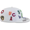 mutsid-lame-valge-snapback-9fifty-scatter-spring-training-fan-pack-2025-mlb-new-era