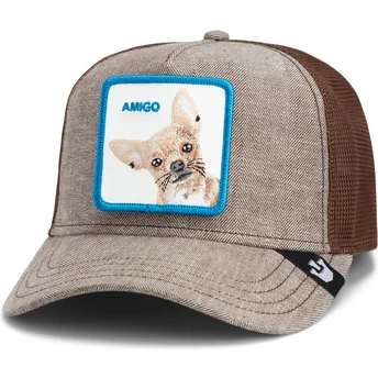 Mütsid kumer veok pruun snapback perro chihuahua Amigo Suited Friend Business Professional The Farm The Farm de Goorin Bros.