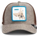 mutsid-kumer-veok-pruun-snapback-perro-chihuahua-amigo-suited-friend-business-professional-the-farm-the-farm-de-goorin-bros