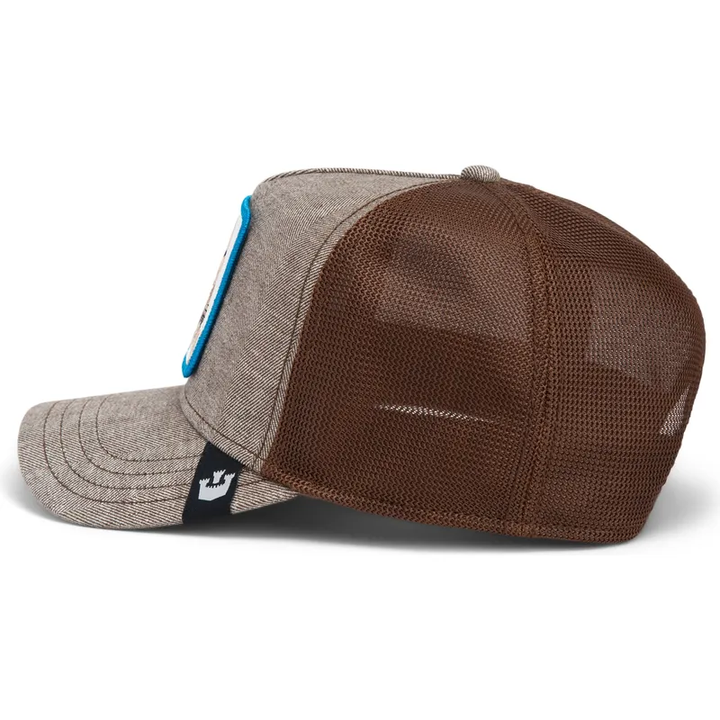 mutsid-kumer-veok-pruun-snapback-perro-chihuahua-amigo-suited-friend-business-professional-the-farm-the-farm-de-goorin-bros