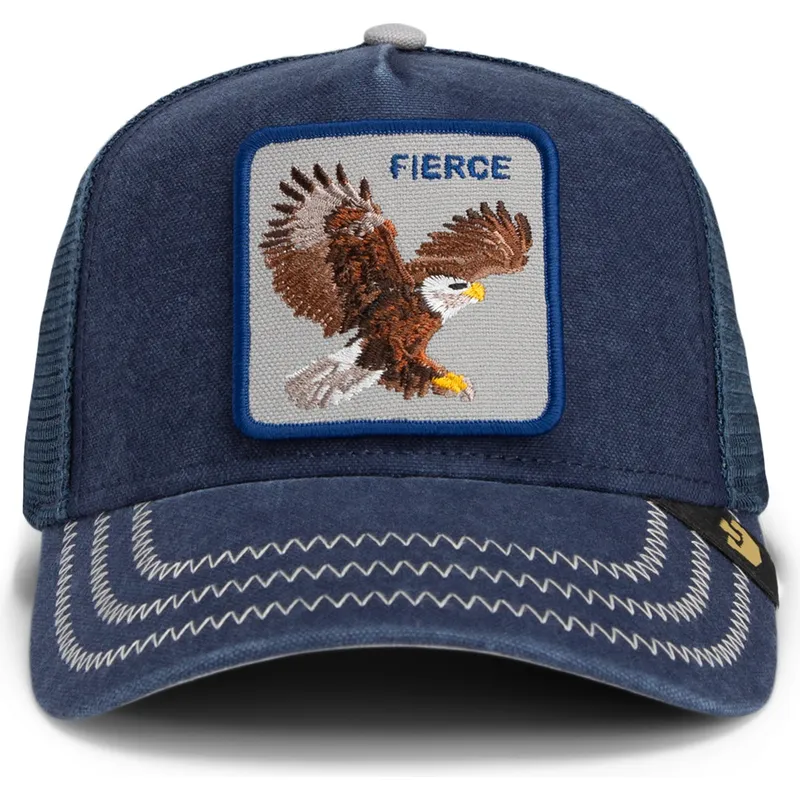 mutsid-kumer-veok-meresinine-snapback-aguila-fierce-bird-of-prey-core-canvas-the-farm-the-farm-de-goorin-bros