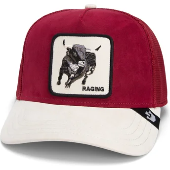 Mütsid kumer punane snapback The Suede Bull Global Core Micro Suede The Farm Goorin Bros.