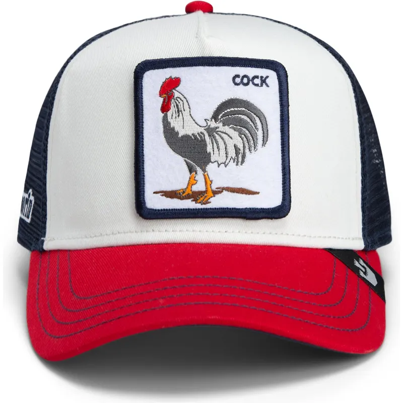 cap-kumer-multicolor-snapback-goorin-bros-cock-team-rooster-original-recipe-team-pride-the-farm-white-navy-blue-and-red-hat-the-