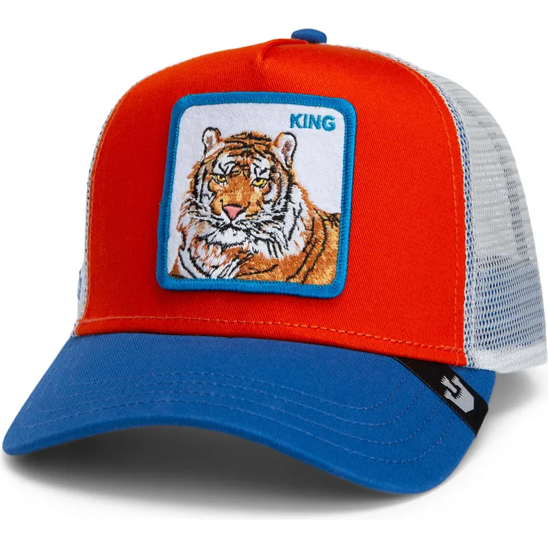 mutsid-kumer-veok-mitmevarviline-snapback-goorin-bros-king-team-tiger-original-recipe-team-pride-the-farm-orange-white-and-blue-