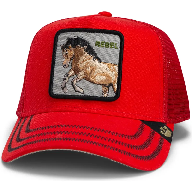 cap-kumer-red-snapback-goorin-bros-horse-rebel-the-wild-west-core-canvas-the-farm-red-hat-the-farm-de-goorin-bros