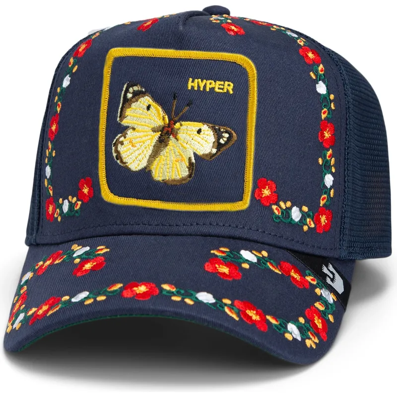 cap-kumer-navy-blue-snapback-goorin-bros-butterfly-hyper-active-flora-fauna-the-farm-navy-blue-hat-the-farm-de-goorin-bros