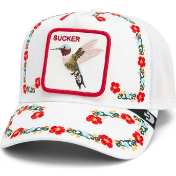 Cap kumer white snapback Goorin Bros. Hummingbird Sucker Necessary Nectar Flora Fauna The Farm White Hat The Farm de Goorin Bros.