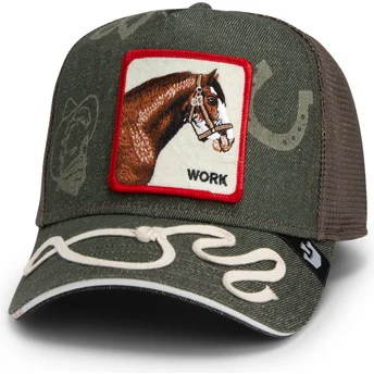 Mütsid kumer veok roheline snapback Goorin Bros. Work Double Shift Horse Play The Farm Green Hat The Farm Goorin Bros.