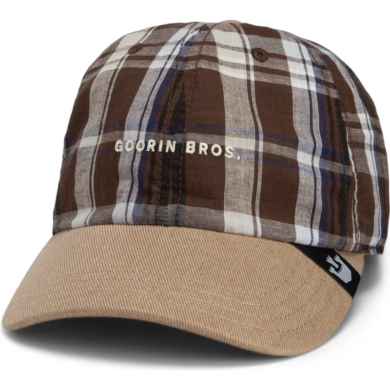 cap-kumer-brown-snapback-goorin-bros-curved-brim-ask-your-mother-papa-cap-madras-the-farm-brown-cap-the-farm-de-goorin-bros