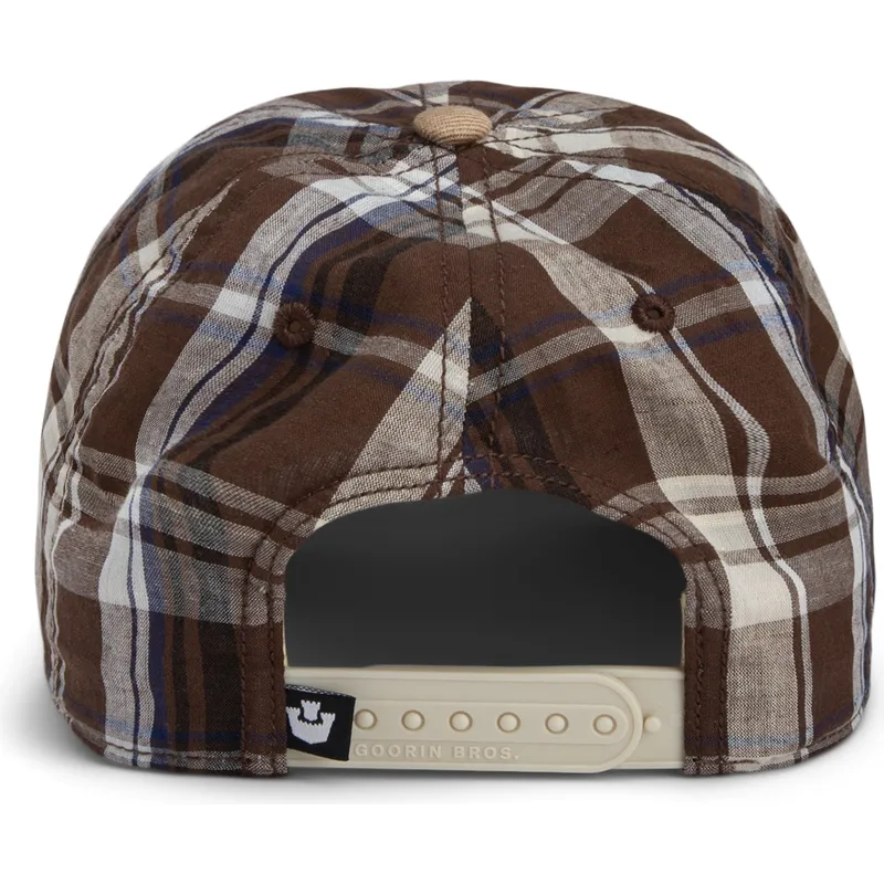 cap-kumer-brown-snapback-goorin-bros-curved-brim-ask-your-mother-papa-cap-madras-the-farm-brown-cap-the-farm-de-goorin-bros