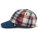 cap-kumer-navy-blue-snapback-goorin-bros-curved-brim-raised-in-a-barn-papa-cap-madras-the-farm-navy-blue-and-red-cap-the-farm-de