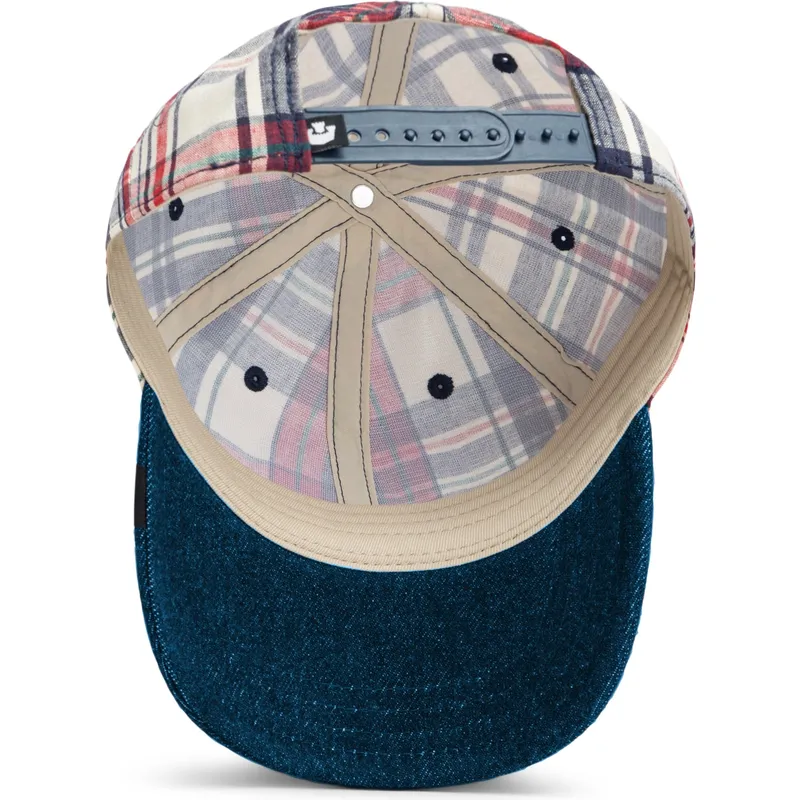 mutsid-kumer-meresinine-snapback-goorin-bros-curved-brim-raised-in-a-barn-papa-cap-madras-the-farm-navy-blue-and-red-cap-the-far