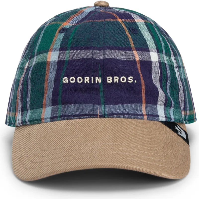 cap-kumer-multicolor-snapback-goorin-bros-curved-brim-hardly-working-papa-cap-madras-the-farm-navy-blue-and-brown-cap-the-farm-d