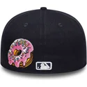 new-era-flat-brim-59fifty-food-icon-new-york-yankees-mlb-navy-blue-fitted-cap
