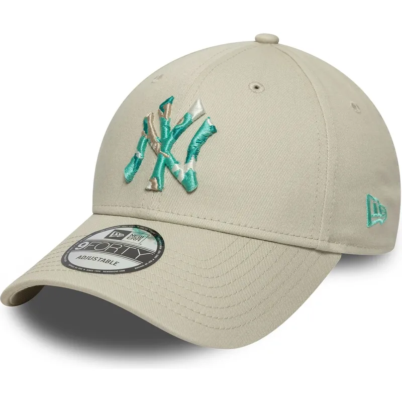 cap-kumer-beige-adjustable-strap-9forty-seasonal-infill-new-york-yankees-mlb-new-era