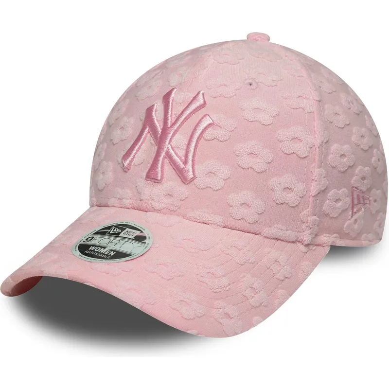 mutsid-kumer-roosa-reguleeritav-9forty-floral-towelling-new-york-yankees-mlb-new-era