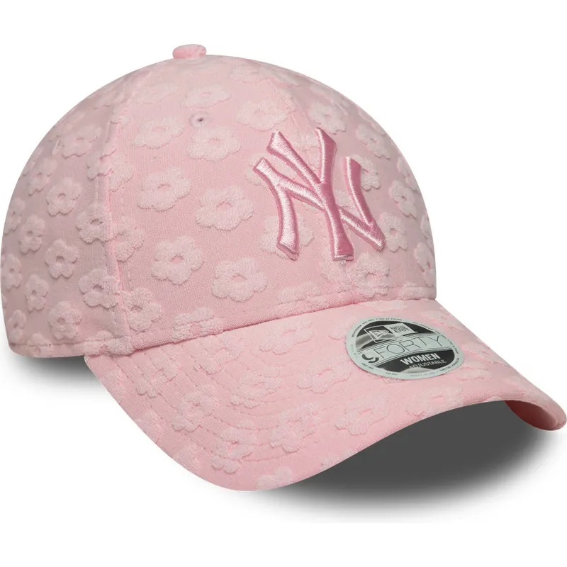 mutsid-kumer-roosa-reguleeritav-9forty-floral-towelling-new-york-yankees-mlb-new-era