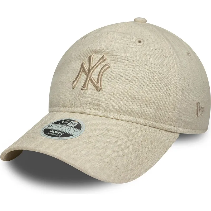 mutsid-kumer-beez-reguleeritav-9twenty-linen-new-york-yankees-mlb-new-era