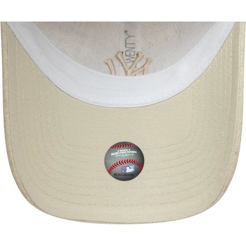 mutsid-kumer-beez-reguleeritav-9twenty-linen-new-york-yankees-mlb-new-era