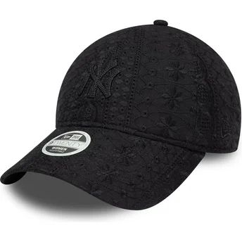Cap kumer black adjustable strap 9TWENTY Broderie New York Yankees MLB New Era