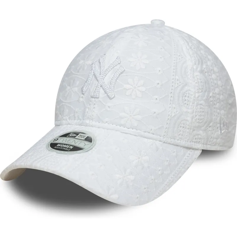 mutsid-kumer-valge-reguleeritav-rihm-9twenty-broderie-new-york-yankees-mlb-new-era