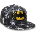 new-era-flat-brim-youth-9fifty-all-over-print-dc-comics-batman-black-snapback-cap
