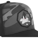 capslab-daffy-duck-loo11-daf-looney-tunes-grey-trucker-hat
