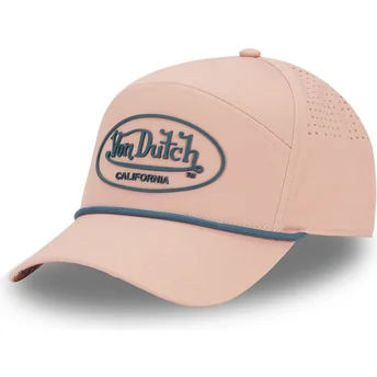 Von Dutch Curved Brim CORD03 Pink Adjustable Cap