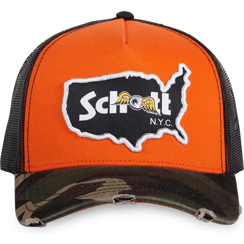 mutsid-kumer-oranz-snapback-camoo-von-dutch