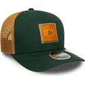 mutsid-kumer-roheline-snapback-9seventy-stretch-snap-debossed-oakland-athletics-mlb-new-era