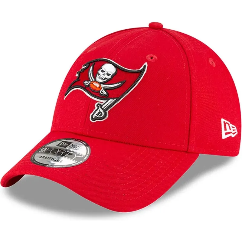 cap-kumer-red-adjustable-strap-lastele-9forty-the-league-tampa-bay-buccaneers-nfl-new-era