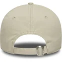 new-era-curved-brim-9twenty-mini-logo-washed-new-york-yankees-mlb-beige-adjustable-cap