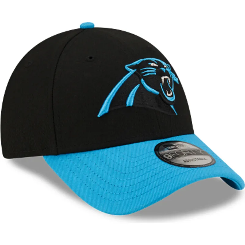 cap-kumer-black-adjustable-strap-9forty-the-league-carolina-panthers-nfl-new-era
