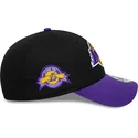 mutsid-kumer-must-reguleeritav-9forty-side-patch-los-angeles-lakers-nba-new-era