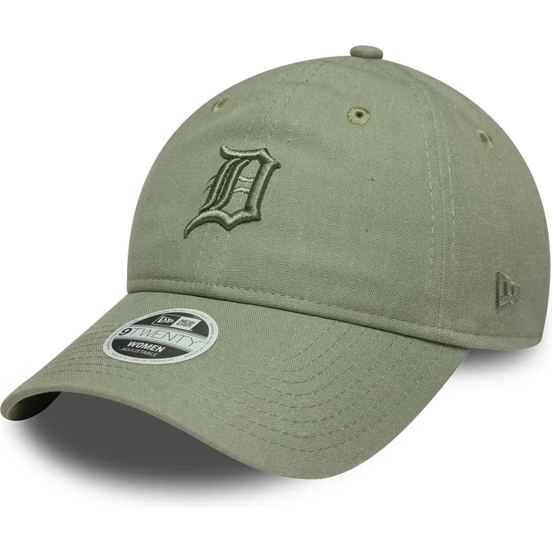 mutsid-kumer-roheline-reguleeritav-9twenty-linen-detroit-tigers-mlb-new-era