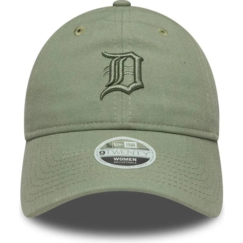 mutsid-kumer-roheline-reguleeritav-9twenty-linen-detroit-tigers-mlb-new-era
