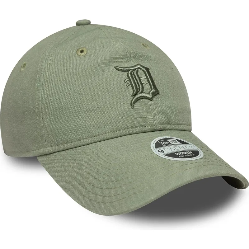 mutsid-kumer-roheline-reguleeritav-9twenty-linen-detroit-tigers-mlb-new-era