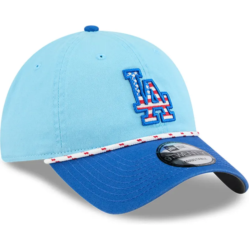 mutsid-kumer-sinine-reguleeritav-9twenty-4th-july-los-angeles-dodgers-mlb-new-era