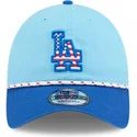 mutsid-kumer-sinine-reguleeritav-9twenty-4th-july-los-angeles-dodgers-mlb-new-era