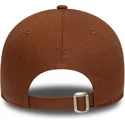 new-era-curved-brim-brown-logo-9forty-league-essential-new-york-yankees-mlb-brown-adjustable-cap