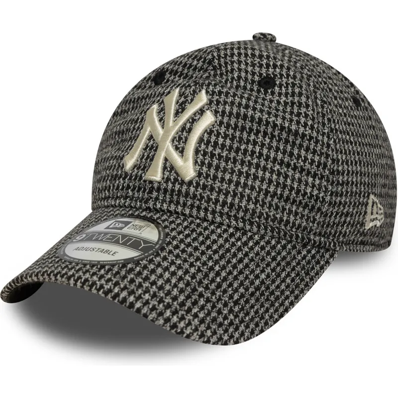 mutsid-kumer-must-reguleeritav-9twenty-houndstooth-new-york-yankees-mlb-new-era