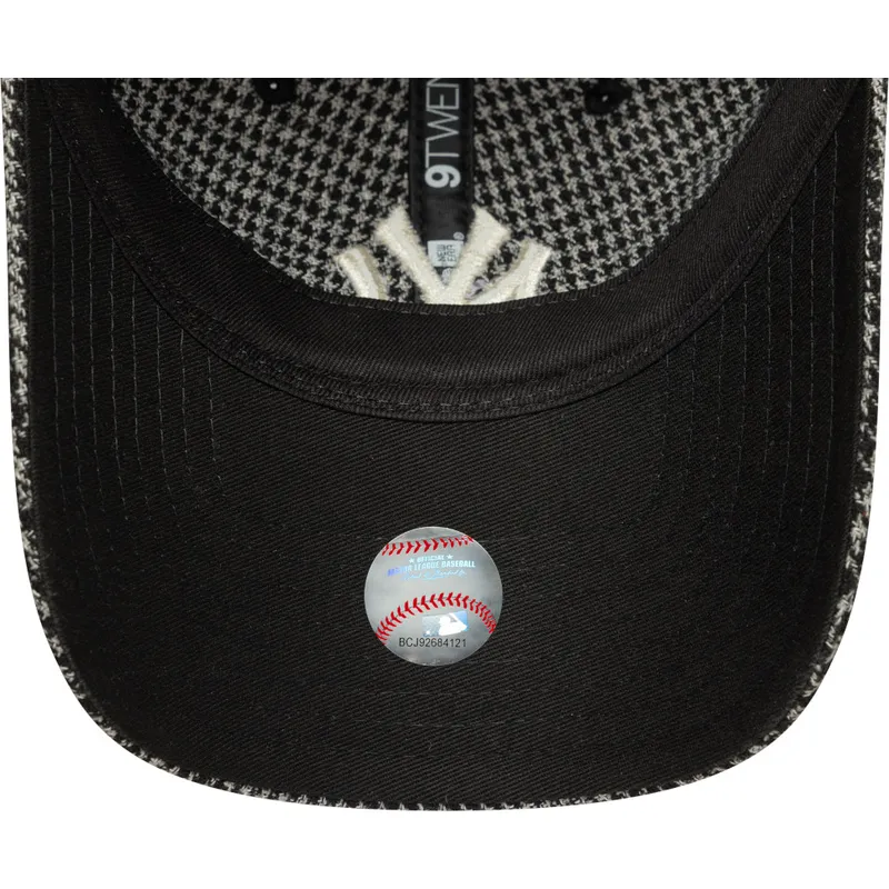 mutsid-kumer-must-reguleeritav-9twenty-houndstooth-new-york-yankees-mlb-new-era