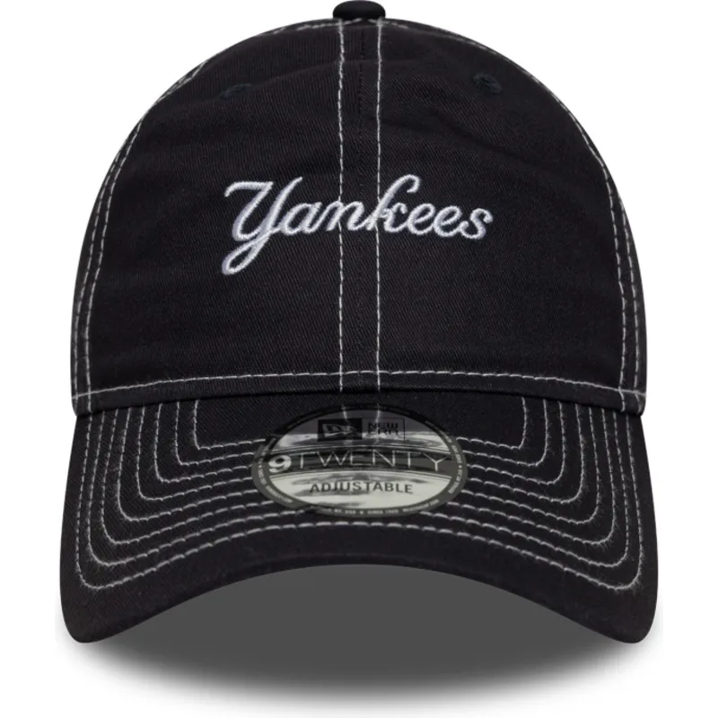 mutsid-kumer-meresinine-reguleeritav-9twenty-contrast-stitch-new-york-yankees-mlb-new-era