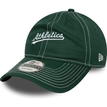Mütsid kumer roheline reguleeritav rihm 9TWENTY Contrast Stitch Oakland Athletics MLB New Era