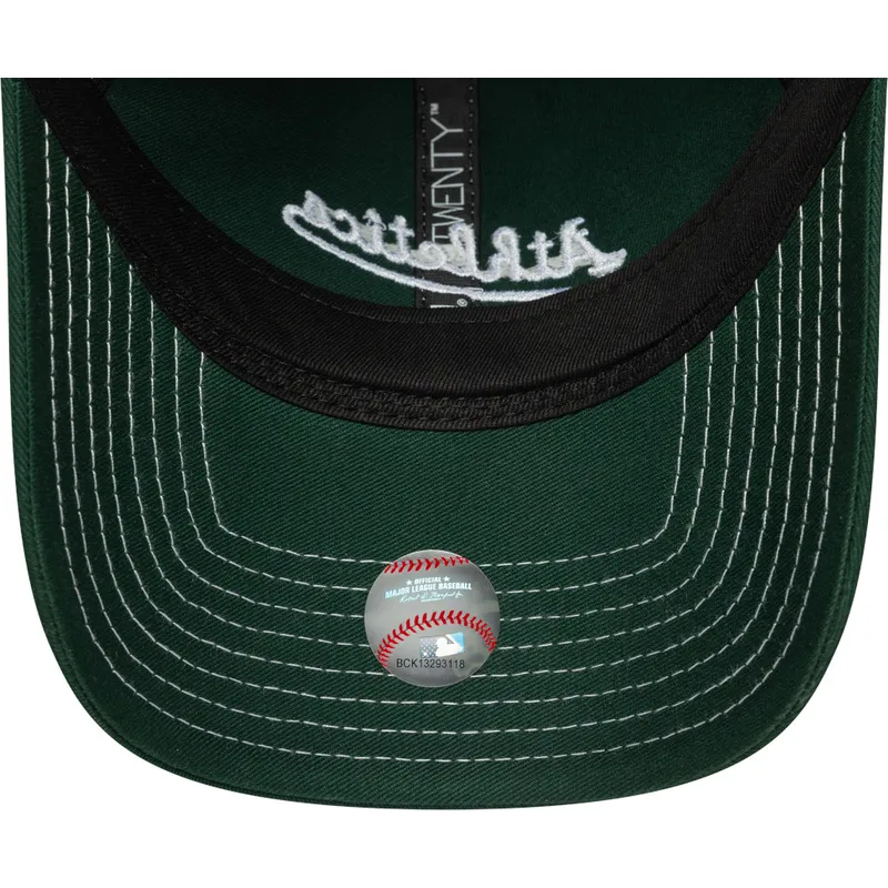 cap-kumer-green-adjustable-strap-9twenty-contrast-stitch-oakland-athletics-mlb-new-era