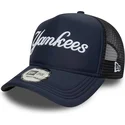 mutsid-kumer-meresinine-snapback-a-frame-script-new-york-yankees-mlb-new-era