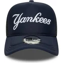mutsid-kumer-meresinine-snapback-a-frame-script-new-york-yankees-mlb-new-era